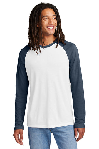 Allmade® Unisex Tri-Blend Long Sleeve Colorblock Raglan