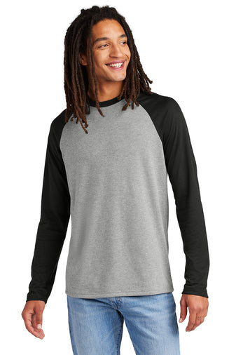 Allmade® Unisex Tri-Blend Long Sleeve Colorblock Raglan