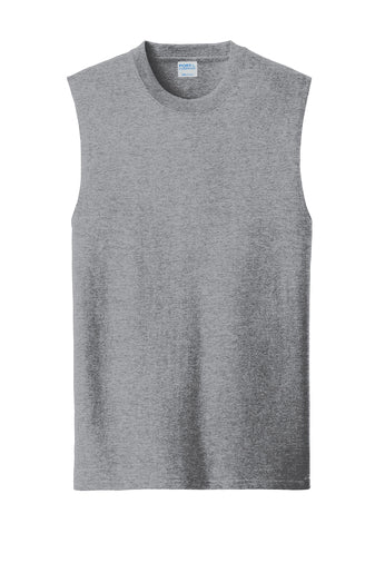 Dallas Texans Port & Company® Core Cotton Sleeveless - Bold Stripe Side