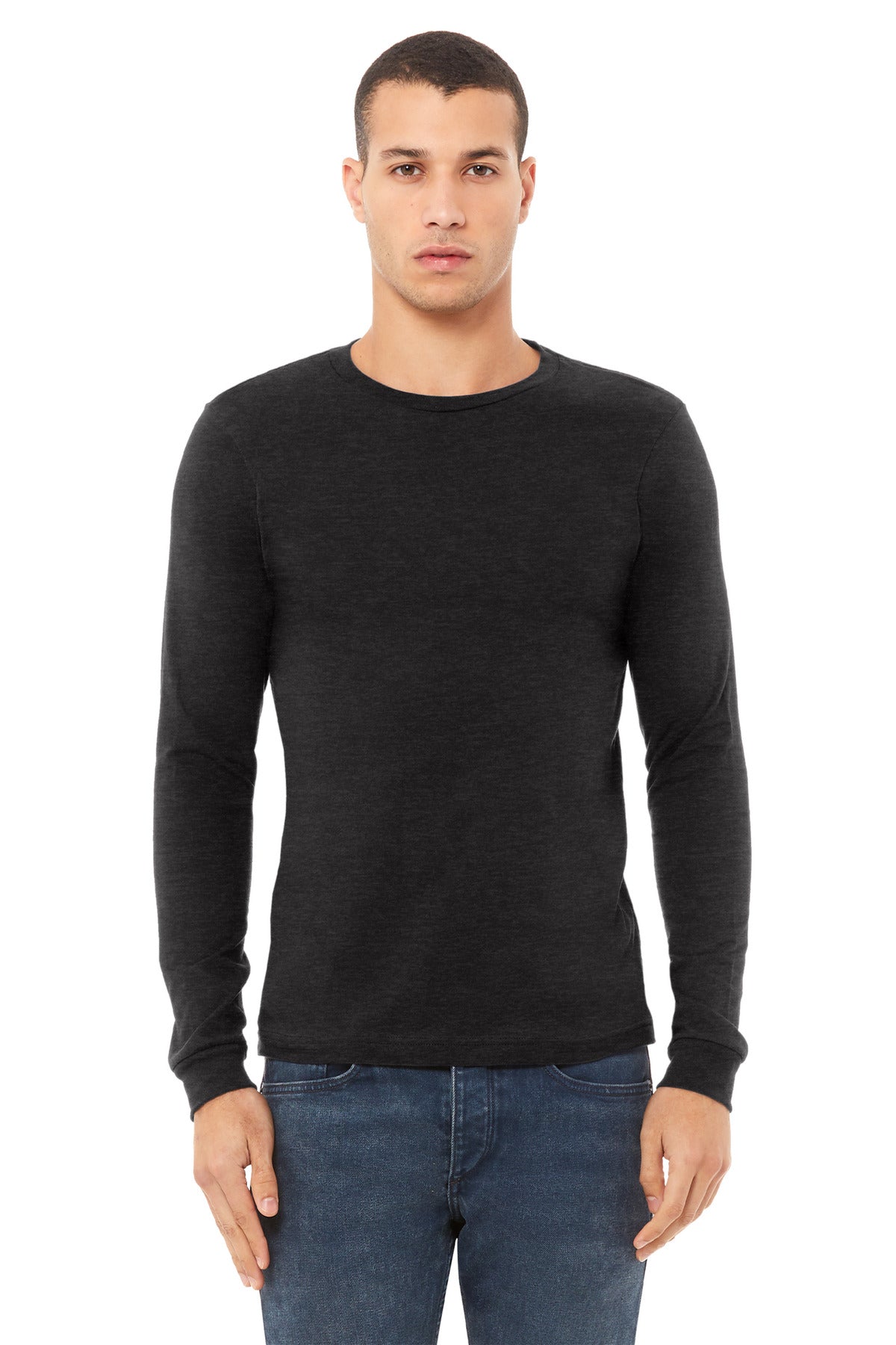 DESIGN CENTER - BELLA+CANVAS® Unisex Heather CVC Long Sleeve Tee BC3501CVC