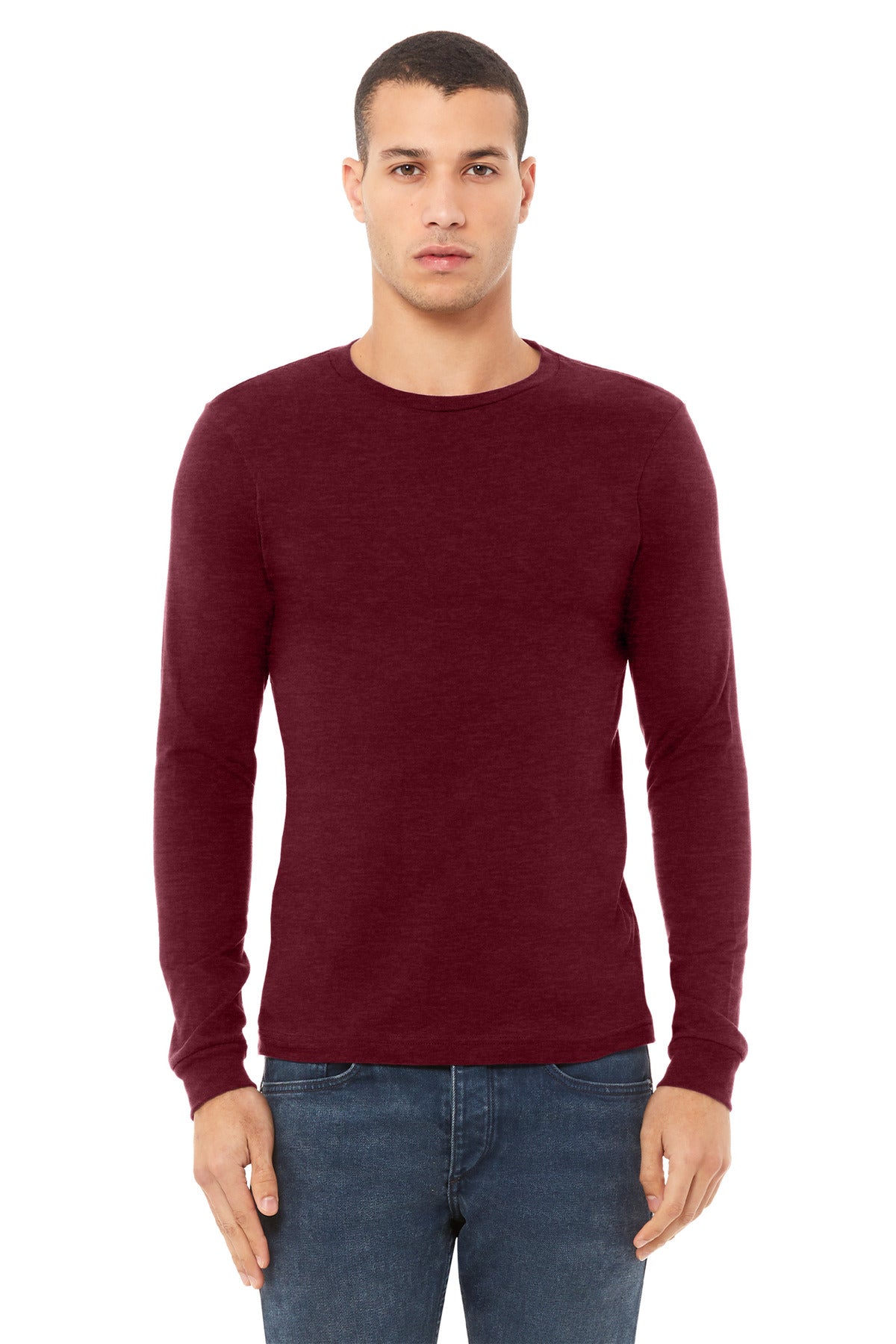 DESIGN CENTER - BELLA+CANVAS® Unisex Heather CVC Long Sleeve Tee BC3501CVC