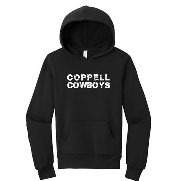 BELLA+CANVAS ® Youth Sponge Fleece Pullover Hoodie - Distressed Coppell Cowboys