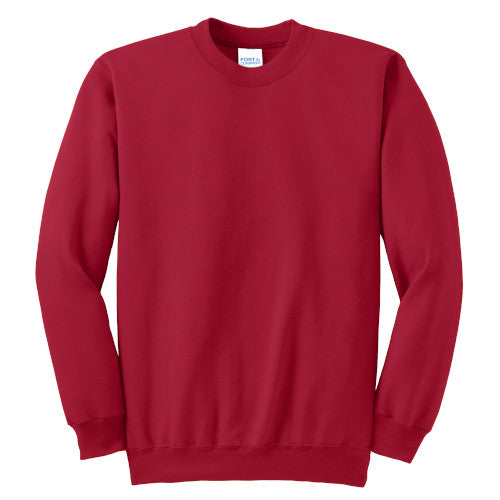 Dallas Texans - Port & Company® Essential Fleece Crewneck Sweatshirt with Vintage Texans Crest Logo