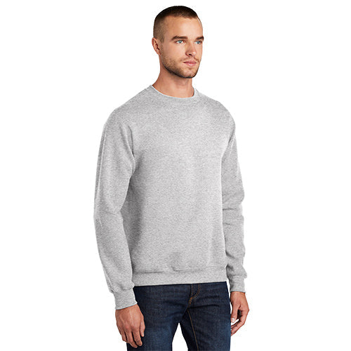 Dallas Texans - Port & Company® Essential Fleece Crewneck Sweatshirt - stacked logo
