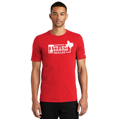 Dallas Texans - Nike Dri-FIT Cotton/Poly Tee with Texans Branded Logo