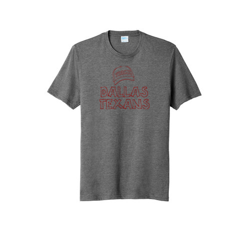 Dallas Texans - Port & Company Tri Blend Tee with Hat Trick Graphic
