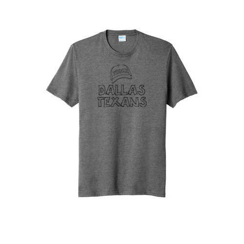 Dallas Texans - Port & Company Tri Blend Tee with Hat Trick Graphic