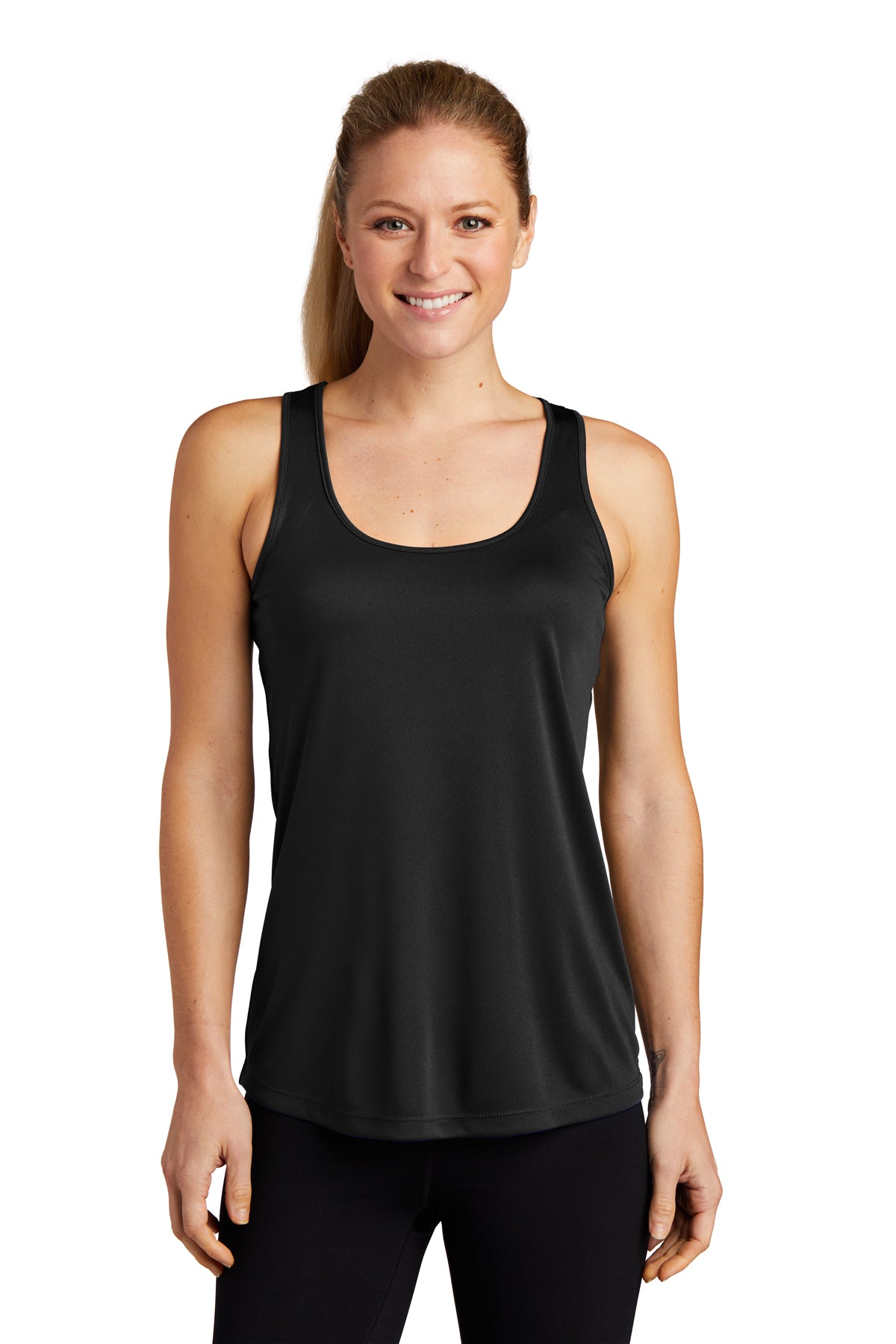 Dallas Texans Sport-Tek® Ladies PosiCharge® Competitor™ Racerback Tank with Texans Moms Graphic