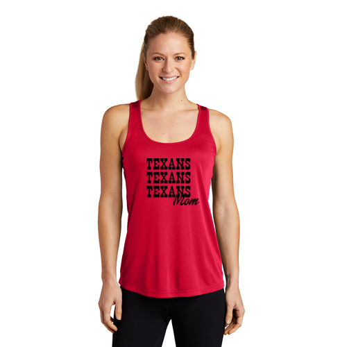 Dallas Texans Sport-Tek® Ladies PosiCharge® Competitor™ Racerback Tank with Texans Moms Graphic