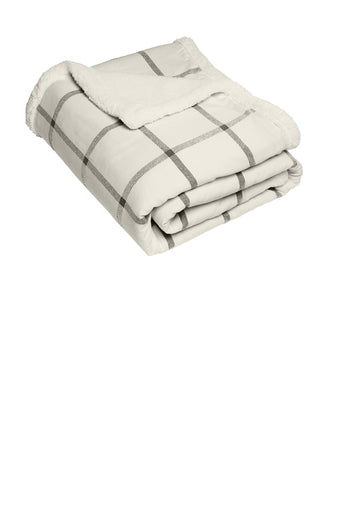 Trophy Club -  Port Authority ® Flannel Sherpa Blanket - Can be customized