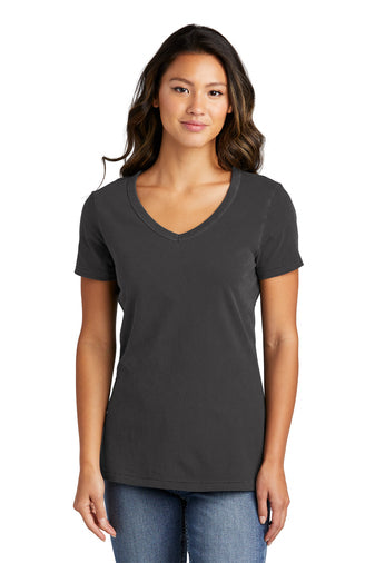 Port & Company® Ladies Beach Wash® Garment-Dyed V-Neck Tee