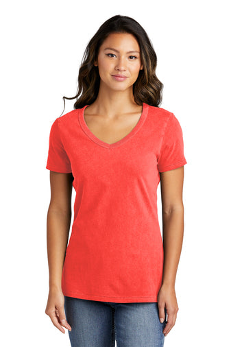 Port & Company® Ladies Beach Wash® Garment-Dyed V-Neck Tee