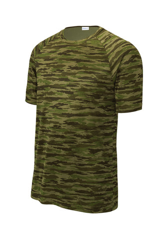 Sport-Tek® Drift Camo Colorblock Short Sleeve Tee