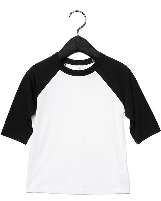 Bella + Canvas Toddler Three-Quarter Sleeve Baseball T-Shirt