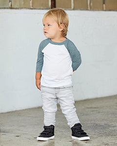 Bella + Canvas Toddler Three-Quarter Sleeve Baseball T-Shirt