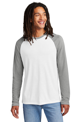 Allmade® Unisex Tri-Blend Long Sleeve Colorblock Raglan