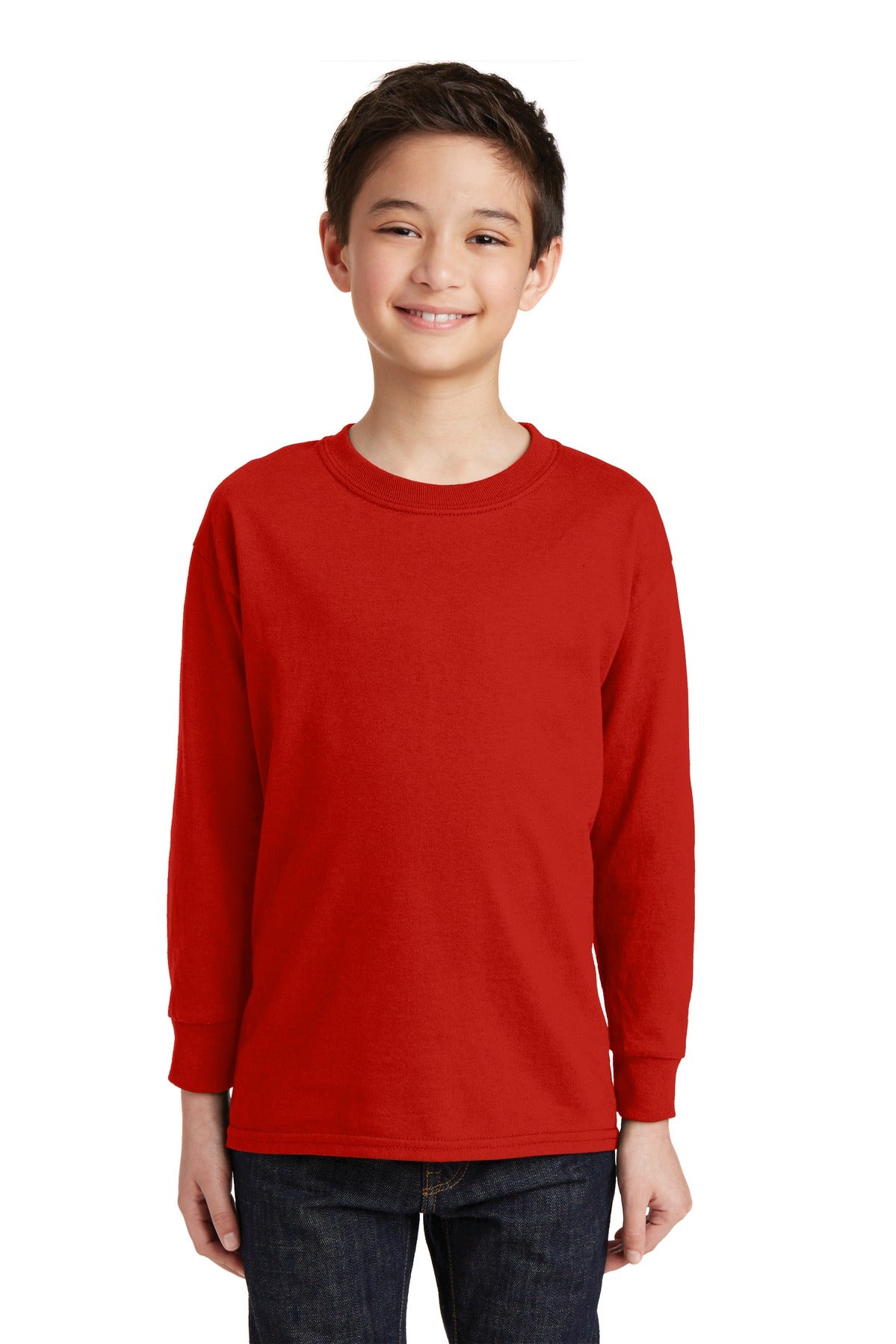 DESIGN CENTER - Gildan® Youth Heavy Cotton™ 100% Unisex Cotton Long Sleeve T-Shirt. 5400B