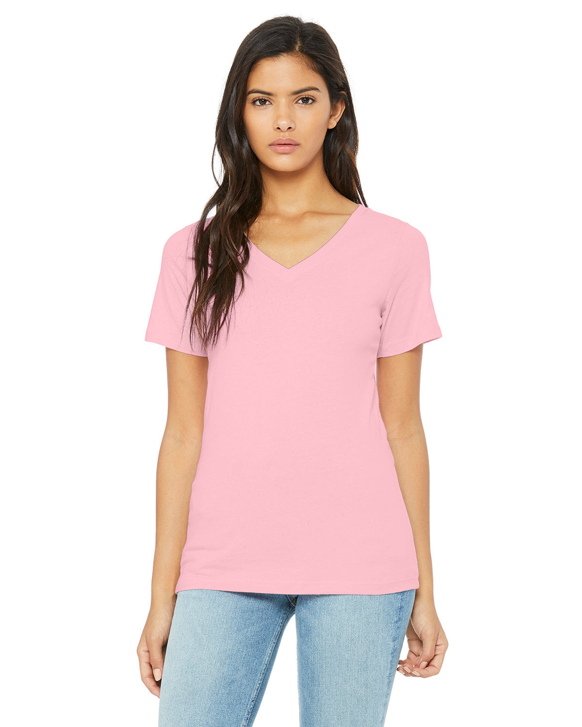Bella + Canvas Ladies' Relaxed Jersey V-Neck T-Shirt