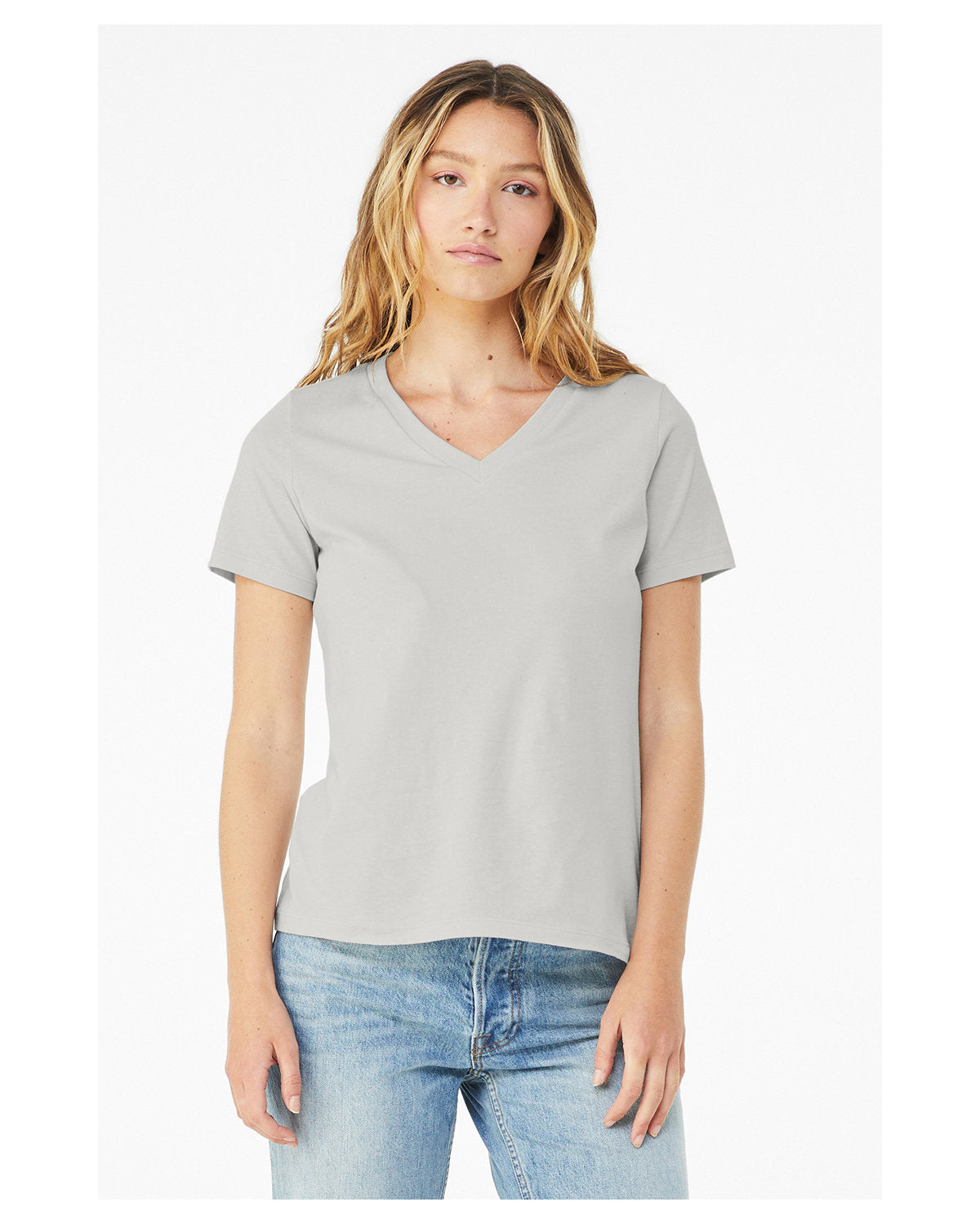 Bella + Canvas Ladies' Relaxed Jersey V-Neck T-Shirt