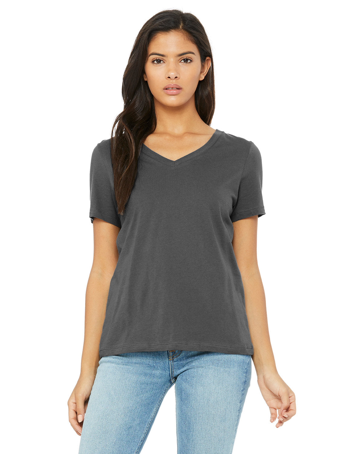 Bella + Canvas Ladies' Relaxed Jersey V-Neck T-Shirt