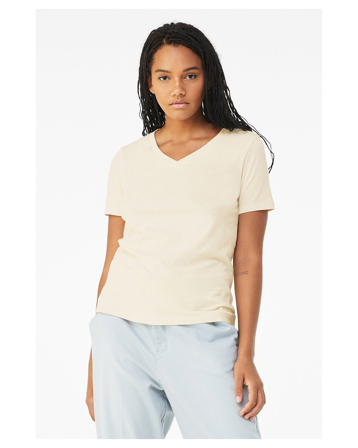 Bella + Canvas Ladies' Relaxed Jersey V-Neck T-Shirt