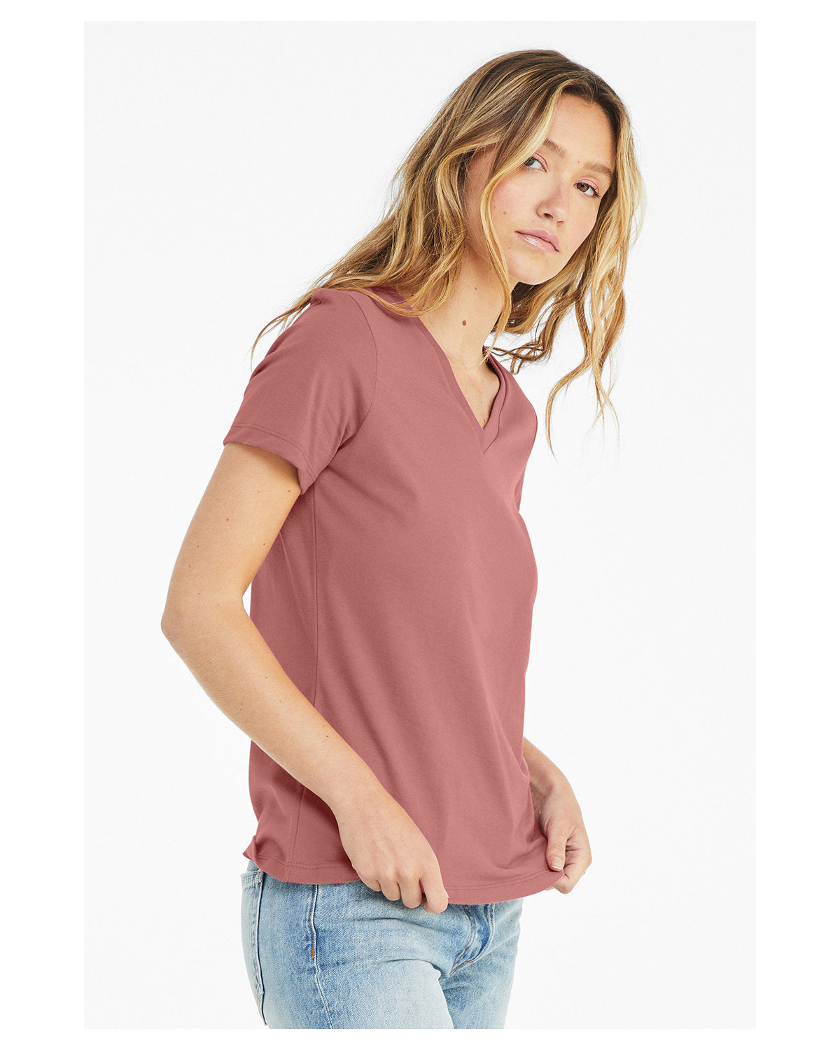 Bella + Canvas Ladies' Relaxed Jersey V-Neck T-Shirt