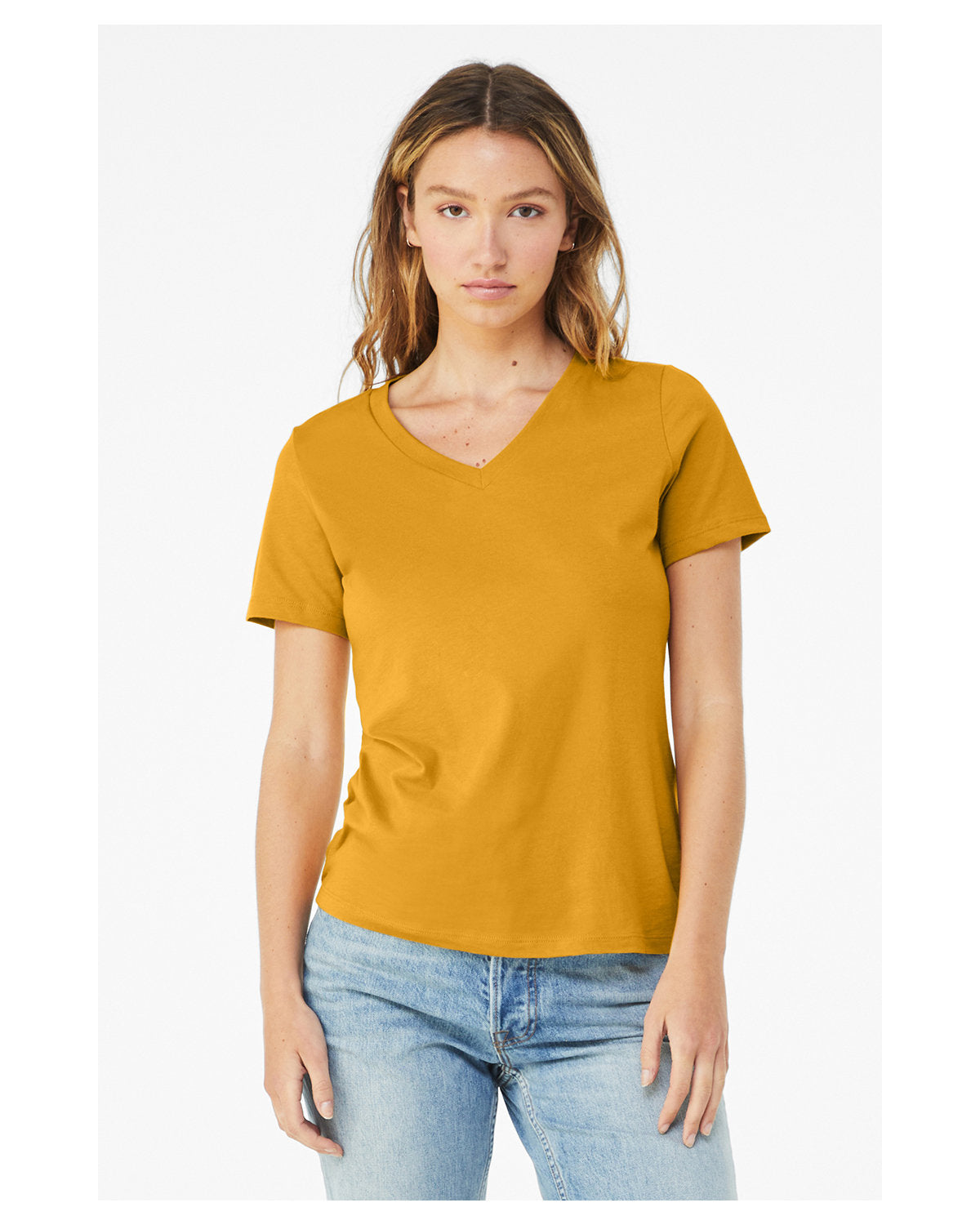Bella + Canvas Ladies' Relaxed Jersey V-Neck T-Shirt