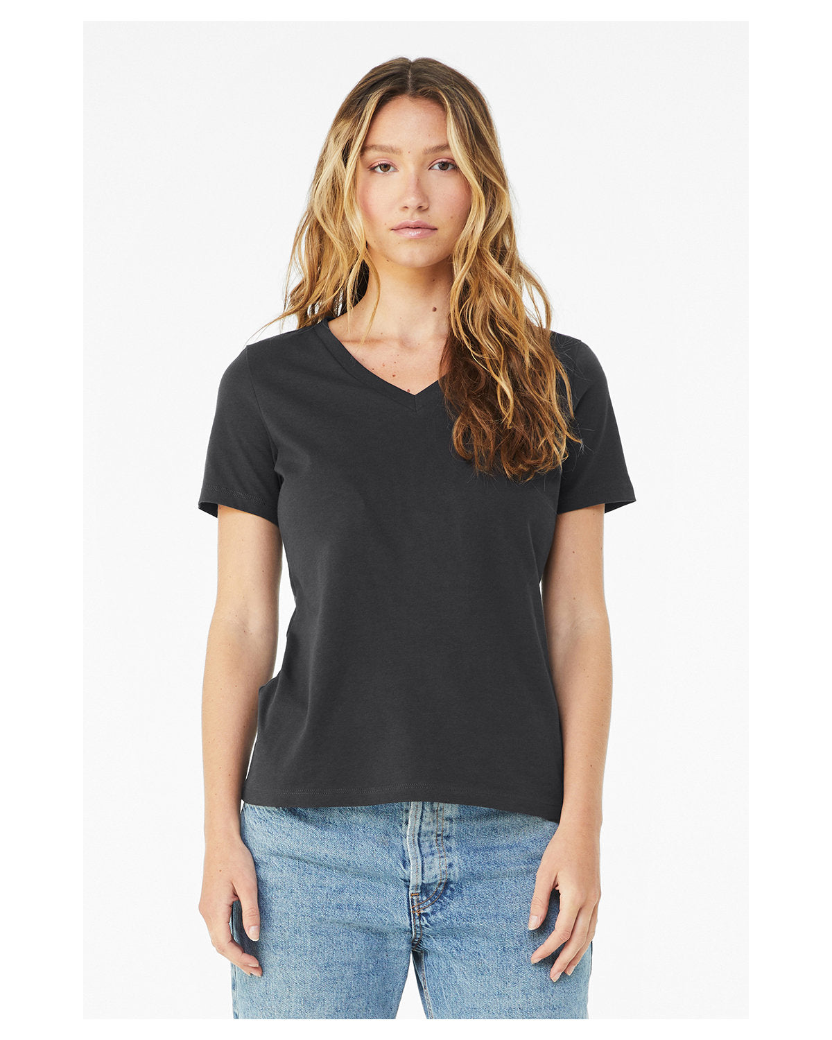 Bella + Canvas Ladies' Relaxed Jersey V-Neck T-Shirt