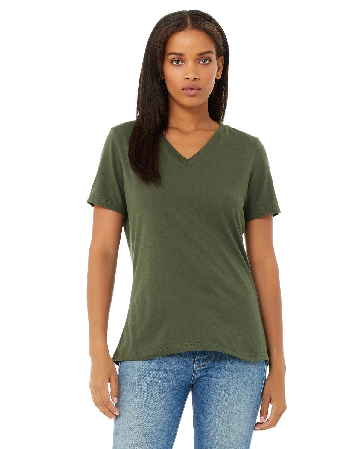 Bella + Canvas Ladies' Relaxed Jersey V-Neck T-Shirt