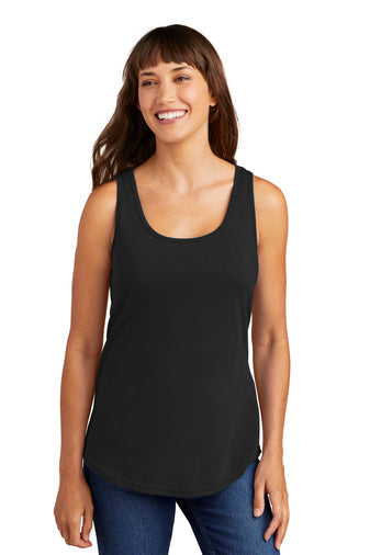 Dallas Texans Port & Company® Ladies Core Cotton Tank Top with Hat trick graphic