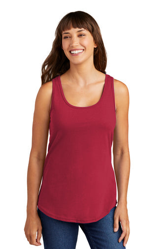 Dallas Texans Port & Company® Ladies Core Cotton Tank Top with Hat trick graphic