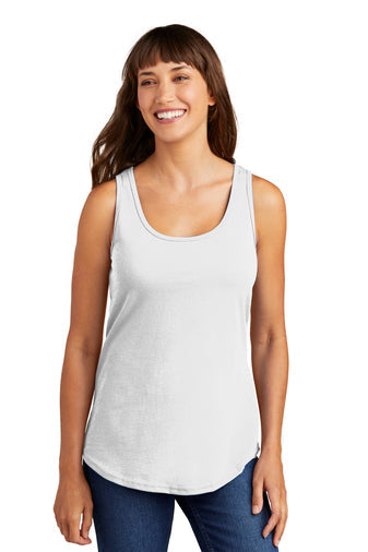 Dallas Texans Port & Company® Ladies Core Cotton Tank Top with Hat trick graphic