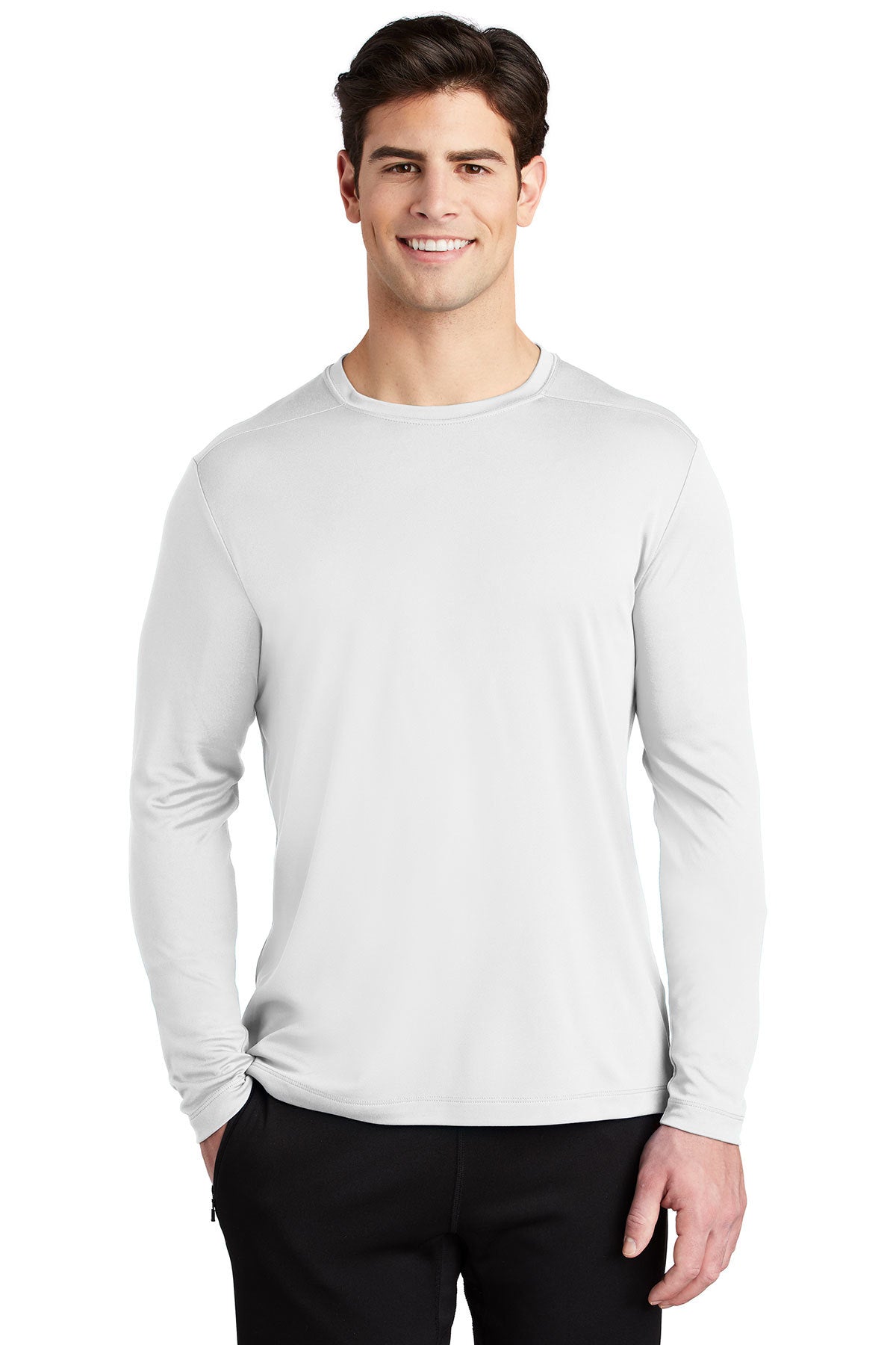 Dallas Texans Sport-Tek ® Posi-UV ® Pro Long Sleeve Tee - wtih stacked Texans graphic