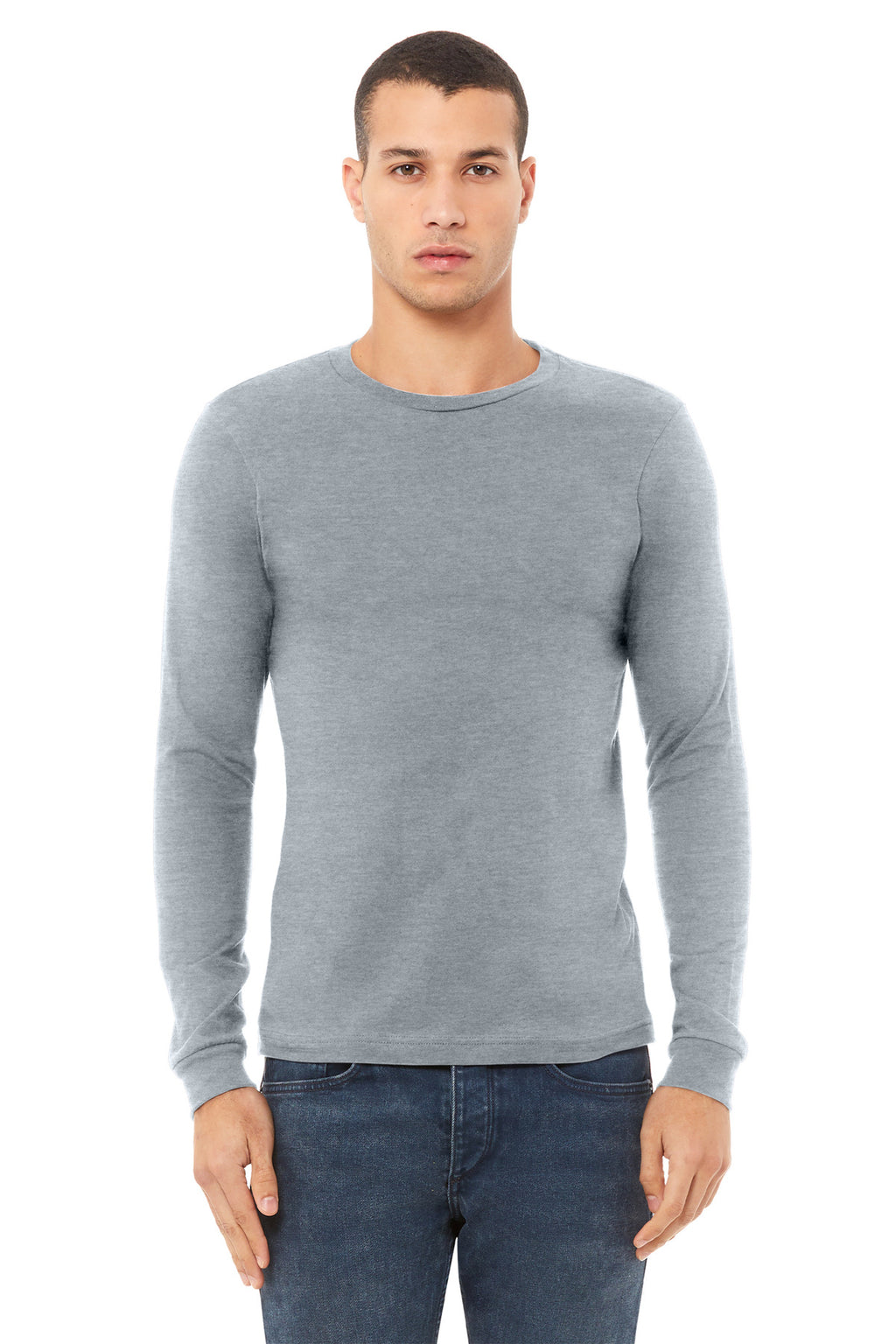 DESIGN CENTER - BELLA+CANVAS® Unisex Heather CVC Long Sleeve Tee BC3501CVC