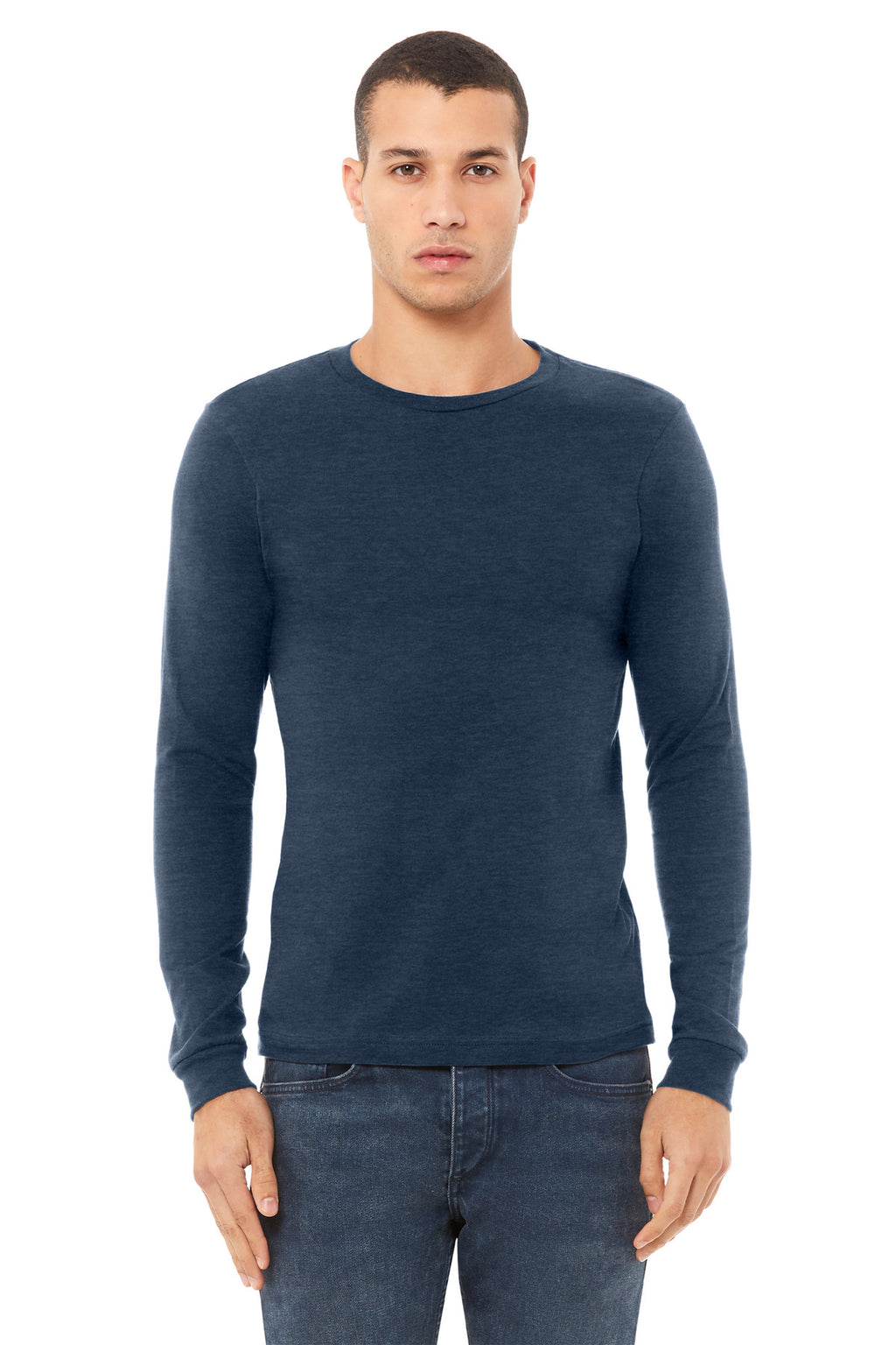 DESIGN CENTER - BELLA+CANVAS® Unisex Heather CVC Long Sleeve Tee BC3501CVC