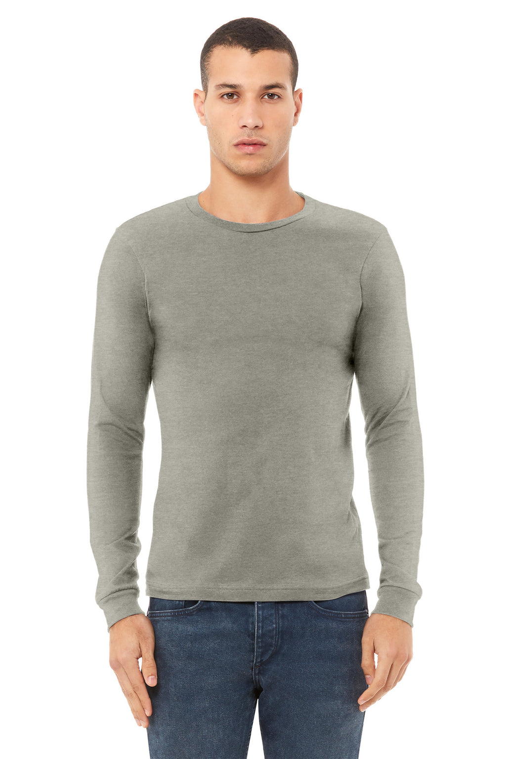 DESIGN CENTER - BELLA+CANVAS® Unisex Heather CVC Long Sleeve Tee BC3501CVC