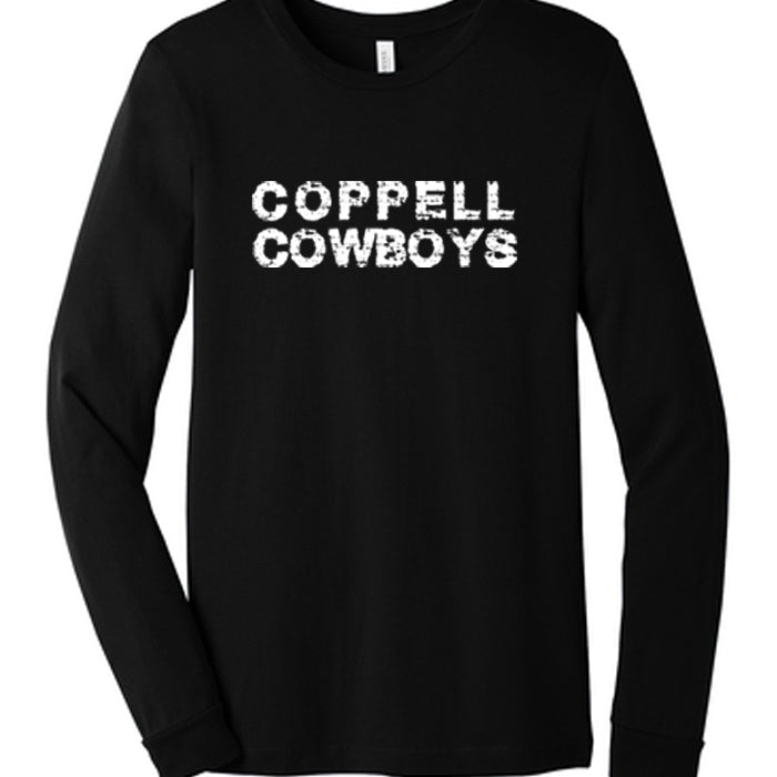 BELLA+CANVAS ® Unisex Jersey Long Sleeve Tee - Distressed Coppell Cowboys