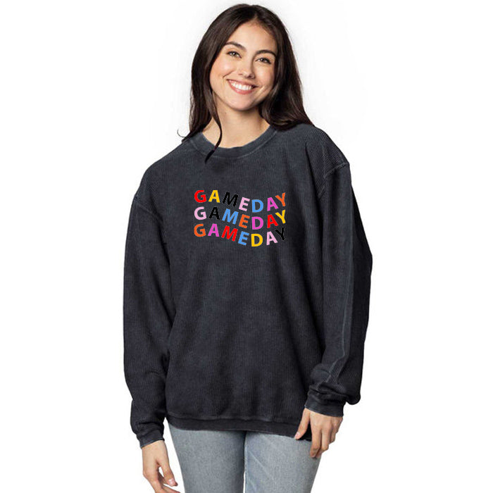 Ladies' Corded Crew Sweatshirt