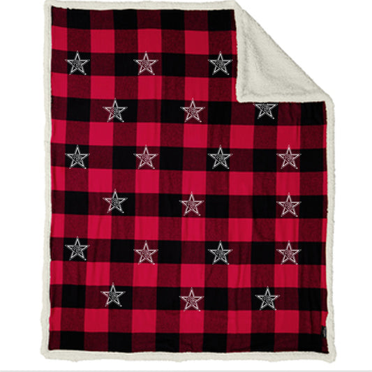 Coppell Star Custom Port Authority ® Flannel Sherpa Blanket