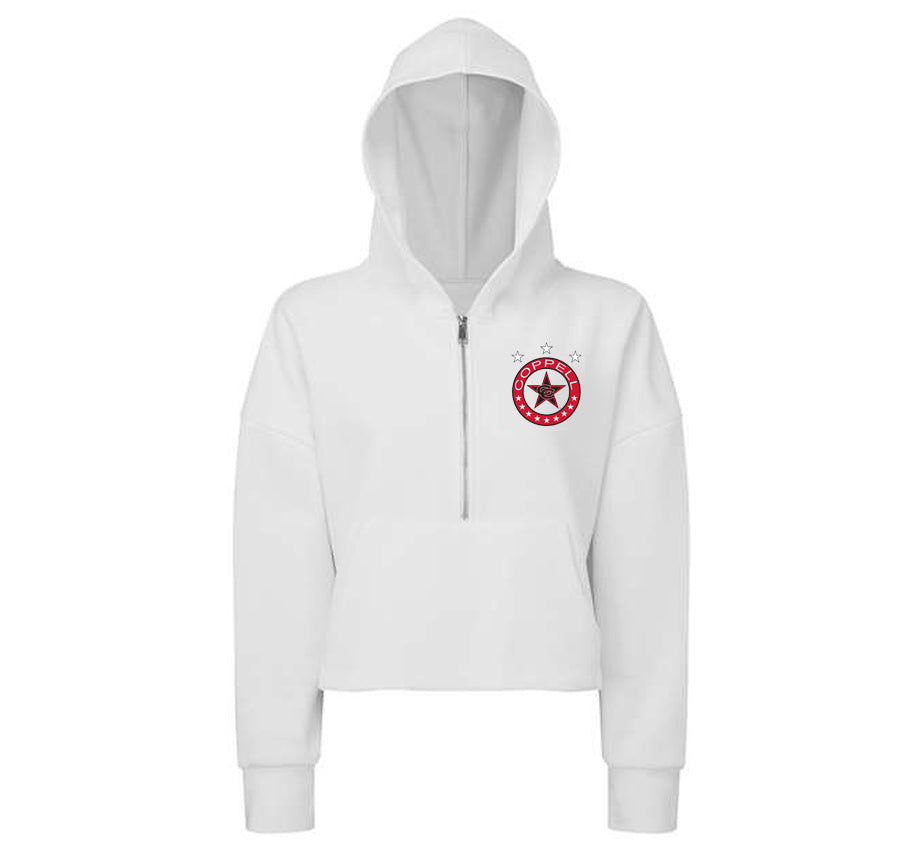 NEW! Cowboys Soccer. TriDri Women's Alice Half-Zip Hooded Sweatshirt