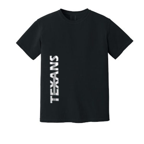 Dallas Texans - Comfort Colors ® Heavyweight Ring Spun Tee - Dallas Texans side graphic
