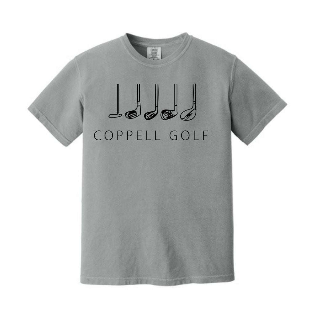 Comfort Colors® Heavyweight Ring Spun Tee - Golf Clubs Short Sleeved