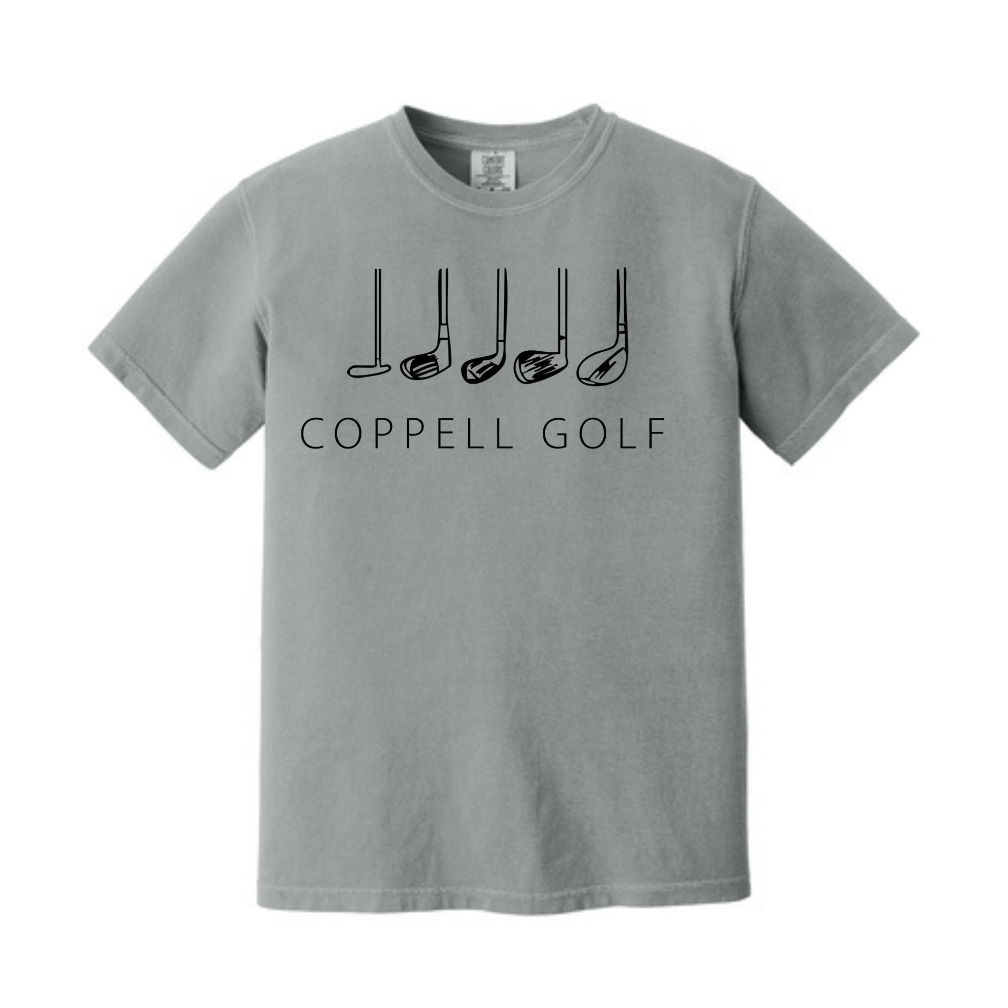 Comfort Colors® Heavyweight Ring Spun Tee - Golf Clubs Short Sleeved