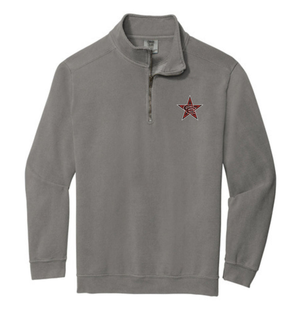 Comfort Colors® Ring Spun 1/4-Zip Sweatshirt w/Coppell Star Logo