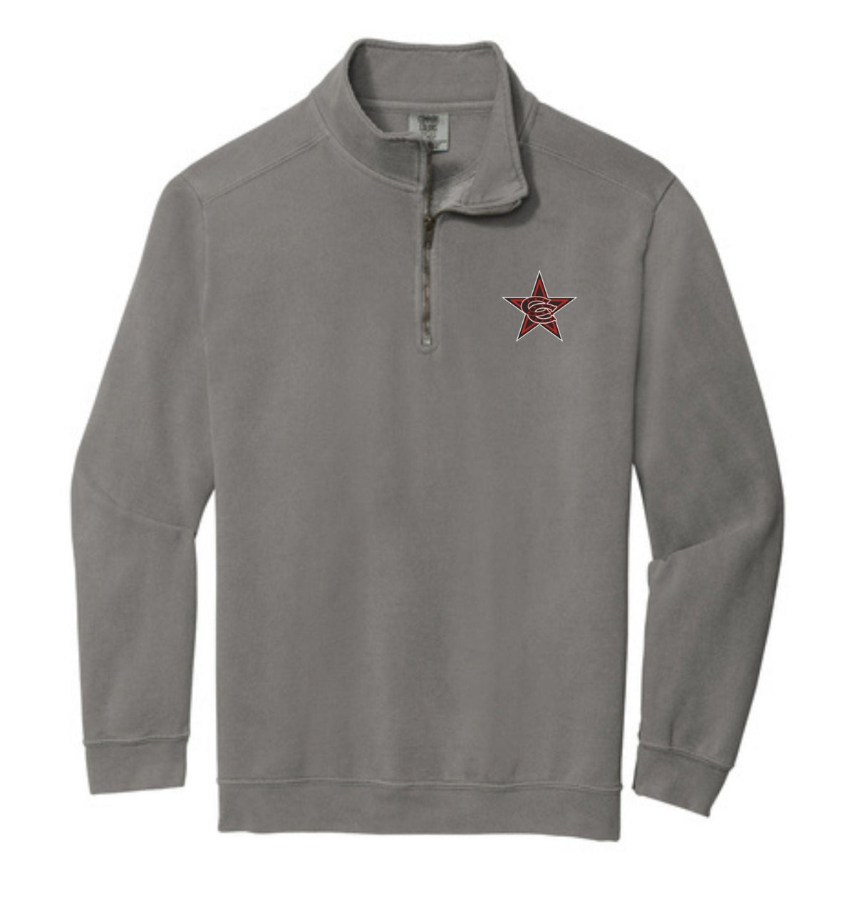 Comfort Colors® Ring Spun 1/4-Zip Sweatshirt w/Coppell Star Logo