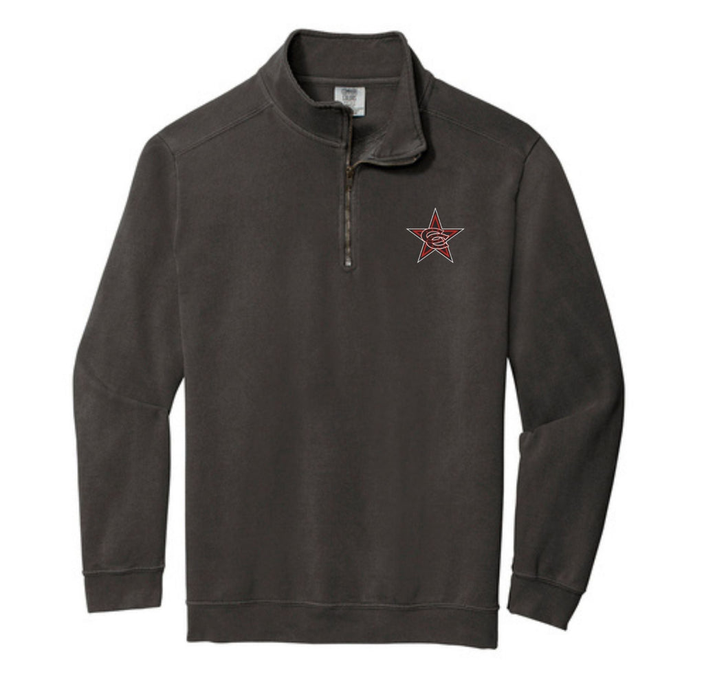 Comfort Colors® Ring Spun 1/4-Zip Sweatshirt w/Coppell Star Logo
