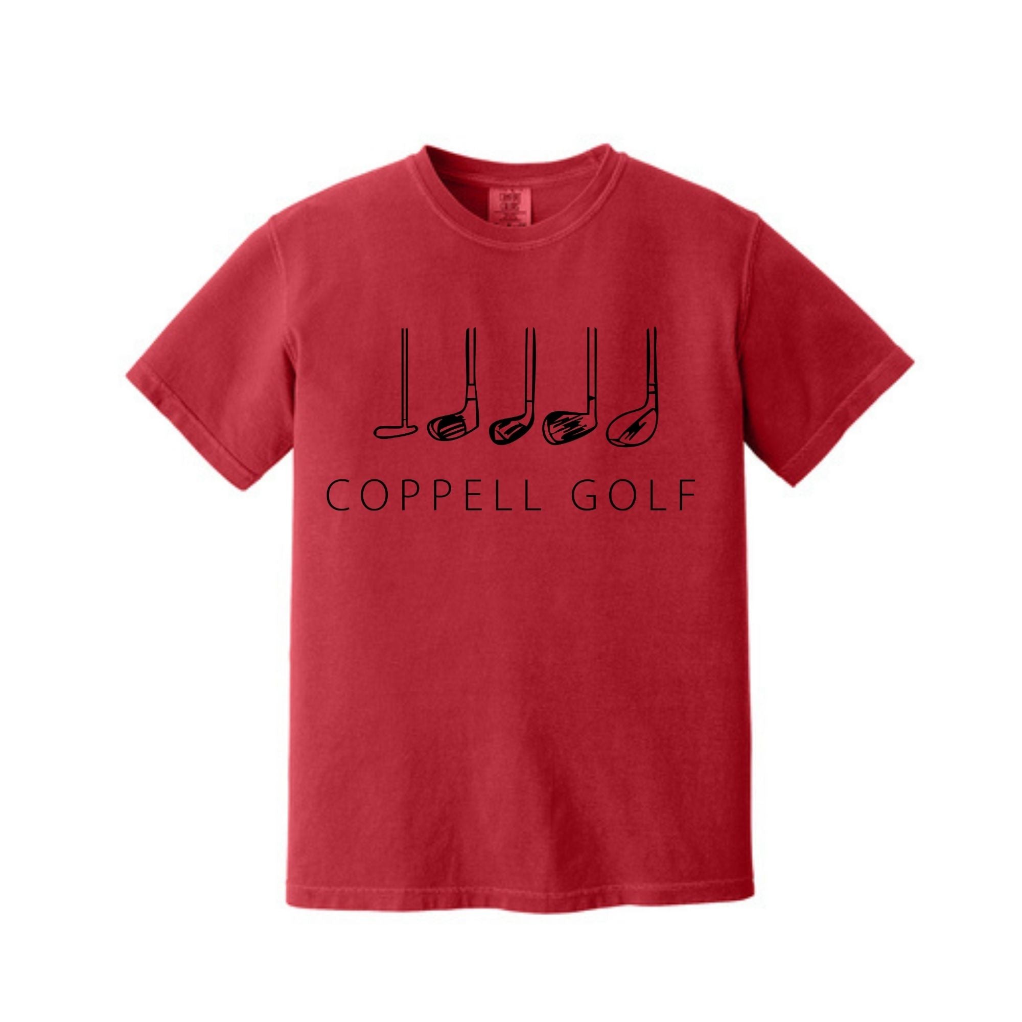 Comfort Colors® Heavyweight Ring Spun Tee - Golf Clubs Short Sleeved