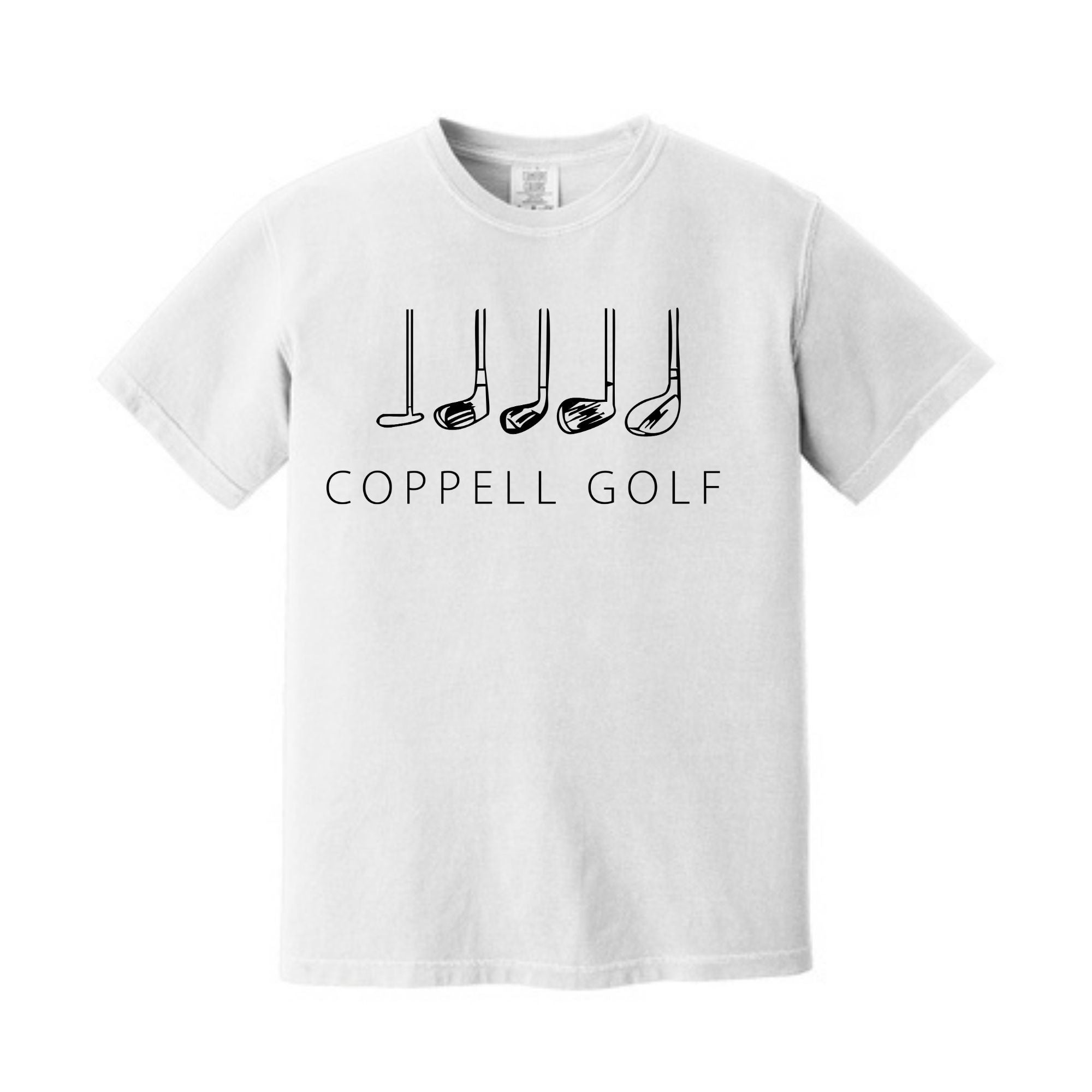 Comfort Colors® Heavyweight Ring Spun Tee - Golf Clubs Short Sleeved