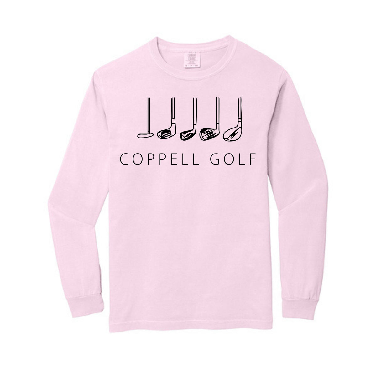 Comfort Colors® Heavyweight Ring Spun Long Sleeve Tee - Golf Clubs