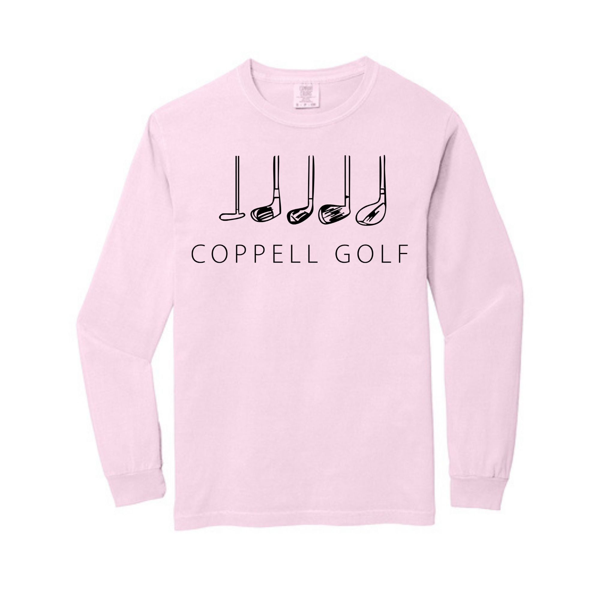 Comfort Colors® Heavyweight Ring Spun Long Sleeve Tee - Golf Clubs